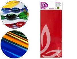 Celofanas, 50x70cm, 22g, 5vnt., raud., DMDLPL11LP75024