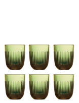 La Rochère - La Rochère Water Glass Ouessant Olive Green, 6 Pcs - Stiklinė vandeniui - Žalia