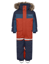 Didriksons - Bjärven Kids' Coverall - Slidinėjimo kombinezonai ir komplektai - Oranžinė