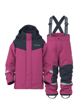 Didriksons - Skare Kids' Set - Slidinėjimo kombinezonai ir komplektai - Rožinė