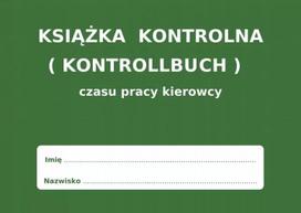 Vairuotojo darbo laiko knyga KONTROLLBUCH - 10 vnt.