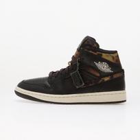 Air Jordan 1 Mid SE Black/ Chalk-Velvet Brown - Dydis 38.5 (IQ5161-001 Laisvalaikio batai)