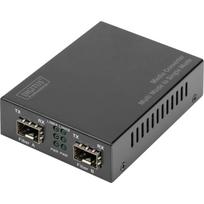 Digitus Gigabit medijos keitiklis DN-82133, 1.25GBit/s, 2x SFP, 100/1000Base-X, juodas, daugiamodis/vienmodis pluoštas