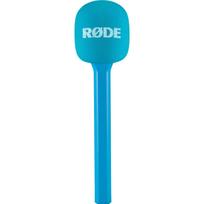 Rode Microphones Interview GO INTERVIEWGOBLU, mikrofonas, adapteris, mėlynas, 92g, 42,9mm x 237mm x 23mm, vėjo apsauga