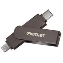 Patriot iLuxe Stick USB atmintinė PI256GSKM30CL, 256GB, Apple Lightning, USB-C 3.2 Gen 1 5Gbit/s, Apple MFi, H2+ atmintis