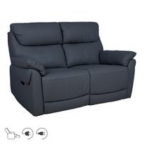 Sofa BOWEN, dvivietė elektrinė atlošiama, tamsiai pilka, 150 × 86 × 102 cm