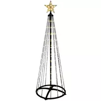 LED kalėdinė eglutė su žvaigžde, 550 LED, juoda, 300 cm