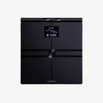 Withings Body Fit išmaniosios svarstyklės su segmentine kūno sudėties, metabolizmo ir širdies sveikatos analize, medicinos prietaisas, juodos spalvos