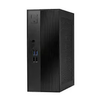 ASRock DeskSlim B760 Mini kompiuteris Barebone - Intel B760, LGA1700, DDR4 SO-DIMM, 2x M.2 PCIe Gen4, HDMI 2.1, DP 1.4, VGA, USB-C, Gigabit LAN, 1,92L, juodas