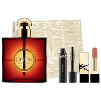 Opium Dárková sada EDP 90 ml, řasenka 2 ml, rtěnka 1,3 g a kosmetická taška