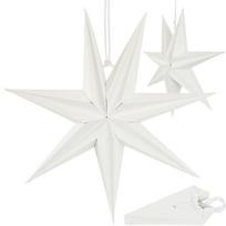 Popierinė Dekoracija – 30 Cm 7 Spindulių Balta žvaigždė „saska Gift & Decor“