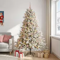 Dirbtinė Kalėdų eglutė su burbulais 180 cm 300 LED Šilta balta