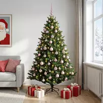 Dirbtinė Kalėdų eglutė su burbulais 210 cm 300 LED Šilta balta