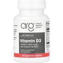 Metabolic Maintenance, Vitaminas D3 su vitaminu K2 MK-7, 60 vegetariškų kapsulių