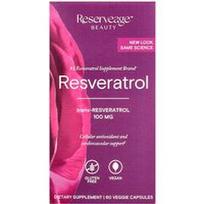Reserveage Beauty, Resveratrolis, 60 vegetariškų kapsulių