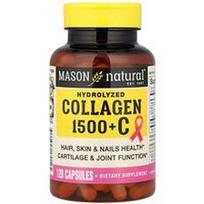 Mason Natural, Hidrolizuotas kolagenas 1500 + C, 120 kapsulių