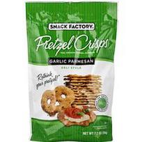 Snack Factory, Riestainių traškučiai, česnako parmezanas, delikatesų stilius, 7.2 uncijos (204 g)