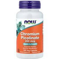 NOW Foods, Chromo pikolinatas, 200 mcg, 100 vegetariškų kapsulių