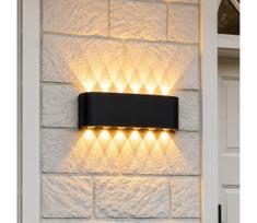 Top Light-LED Lauko sieninis šviestuvas RAY LED/10W/230V 3000/4000/6500K IP54 juodas