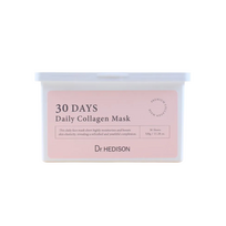 Set, Dr. Hedison, 30 Days Daily Collagen, Vegan, Intense Hydration, Sheet Mask, Face, Daily, 30 pcs, 320 g