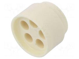 Insert for gland | 4mm | NPT1/2" | elastomer | Holes no: 5 | -40÷100°C