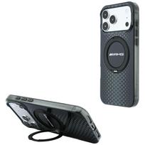 Mercedes AMG IML dvigubo sluoksnio miesto linijos dėklas su žiediniu stovu MagSafe skirtas iPhone 18 Pro / 17 Pro – juodas