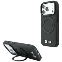 Dėklas BMW Kevlar Ring Stand 360 MagSafe, skirtas iPhone 18 Pro Max / 17 Pro Max - Juodas