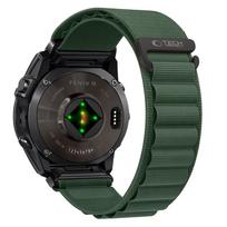 Dirželis Tech-Protect Nylon Pro Garmin Fenix 5X / 5X Plus / 6X / 6X Pro / 7X / 8 / 8 Pro / 9 / 9 Pro (51 mm), karinis žalias