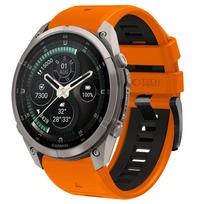 Dirželis Tech-Protect IconBand Pro Garmin Fenix 5X / 5X Plus / 6X / 6X Pro / 7X / 8 / 8 Pro / 9 / 9 Pro (47 mm), oranžinis / juodas