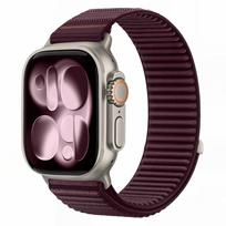 Dirželis Tech-Protect NylonLoop Apple Watch 8 / 9 / 10 / 11 / 12 / SE (40 / 41 / 42 mm), tamsiai bordinis