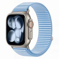 Dirželis Tech-Protect NylonLoop Apple Watch 8 / 9 / 10 / 11 / 12 / SE / Ultra (44 / 45 / 46 / 49 mm), šviesiai mėlynas
