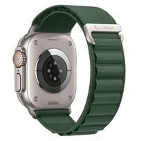 Dirželis Tech-Protect Nylon Pro Apple Watch 8 / 9 / 10 / 11 / 12 / SE / Ultra (44 / 45 / 46 / 49 mm), karinės žalios spalvos
