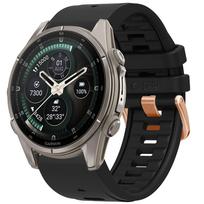 Dirželis Tech-Protect Silicone Garmin Fenix 5S / 5S Plus / 6S / 6S Pro / 7S / 8 / 9 / 9 Pro (43 mm), juodas