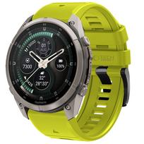 Dirželis Tech-Protect Silicone Garmin Fenix 5 / 6 / 6 Pro / 7 / 8 / 8 Pro / E / 9 / 9 Pro (47 mm), laimo žalias