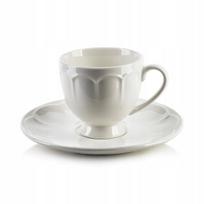 Hella Espresso puodelis su lėkštute, 50ml, balta porceliana
