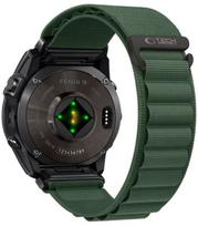 Žalia apyrankė Garmin Fenix 5X / 5X Plus / 6X / 6X Pro / 7X / 8 / 8 Pro / 9 / 9 Pro (51 mm) "Tech-Protect Nylon Pro"