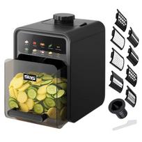Elektrinė daržovių pjaustyklė DSP KM5078, 9 viename, 800 W, juoda