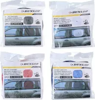 Dunlop – nuo saulės apsaugantis skydelis automobilio šoniniams langams 36x44 cm, 2 vnt. (raudonas)