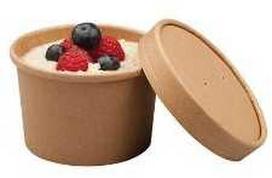 Multi Popierinis puodelis Soup-To-Go 225 ml Ø90/75x61 mm rudas, 500 vnt./kartone