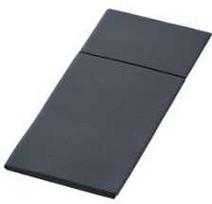 Servetėlės Duniletto Slim Bio Dunisoft 40x33cm su stalo įrankių užlenkimu juodos 65 vnt./pak