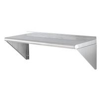 91 cm x 30 cm nerūdijančio plieno lentyna
