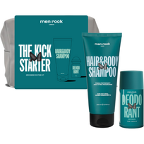 Men Rock The Kick Starter Grooming Routine Kit kūno priežiūros rinkinys vyrams