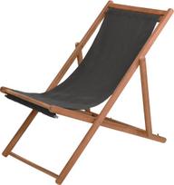 Lauko kėdė Acacia W F1, juoda/ruda
