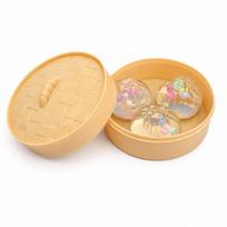 3 viename antistresinių koldūnų skvišų rinkinys dėžutėje – Kawaii Squishy Dumplings