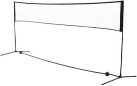 HOMCOM Badmintono tinklas Tinklinio ir teniso tinklas, nešiojamas, 2 aukščiai 94/158 cm, PE, 400x60 cm
