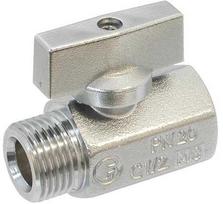 gpa Mini rutulinis vožtuvas raudonasis žalvaris 1/2" mova/niplis