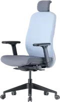Up Up Athene ergonominė biuro kėdė Juoda, Pilkas + Mėlynas audinys