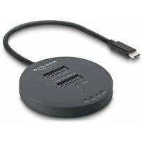 Delock USB 20Gbps M.2 dokstacija 2 x M.2 NVMe PCIe SSD su klonavimo funkcija