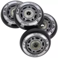PU 64x24 82A BLACK (4 szt.) + ABEC-9  (8 szt.) SET NILS EXTREME