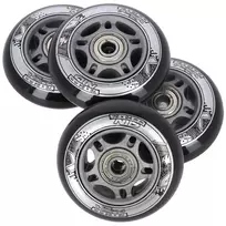PU 72x24 82A BLACK (4 szt.) + ABEC-9  (8 szt.) SET NILS EXTREME